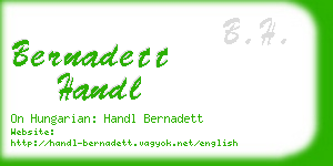 bernadett handl business card